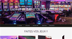 Desktop Screenshot of casinostgilles.fr