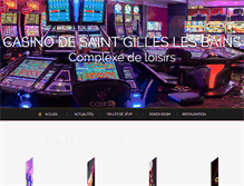 Tablet Screenshot of casinostgilles.fr